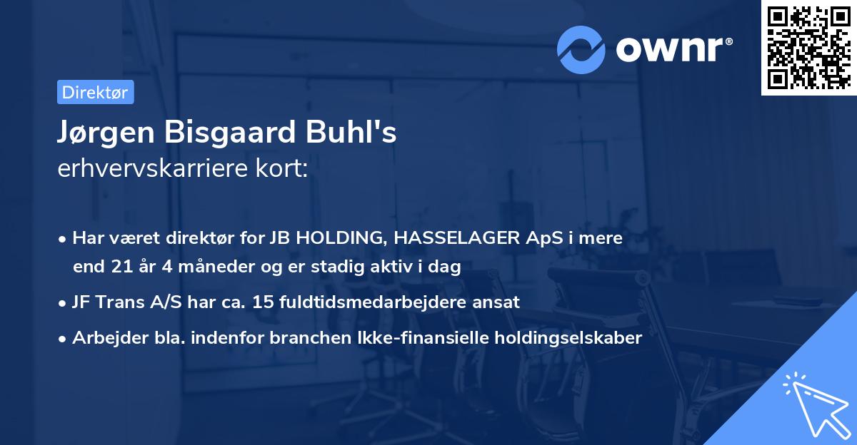 Jørgen Bisgaard Buhl's erhvervskarriere kort