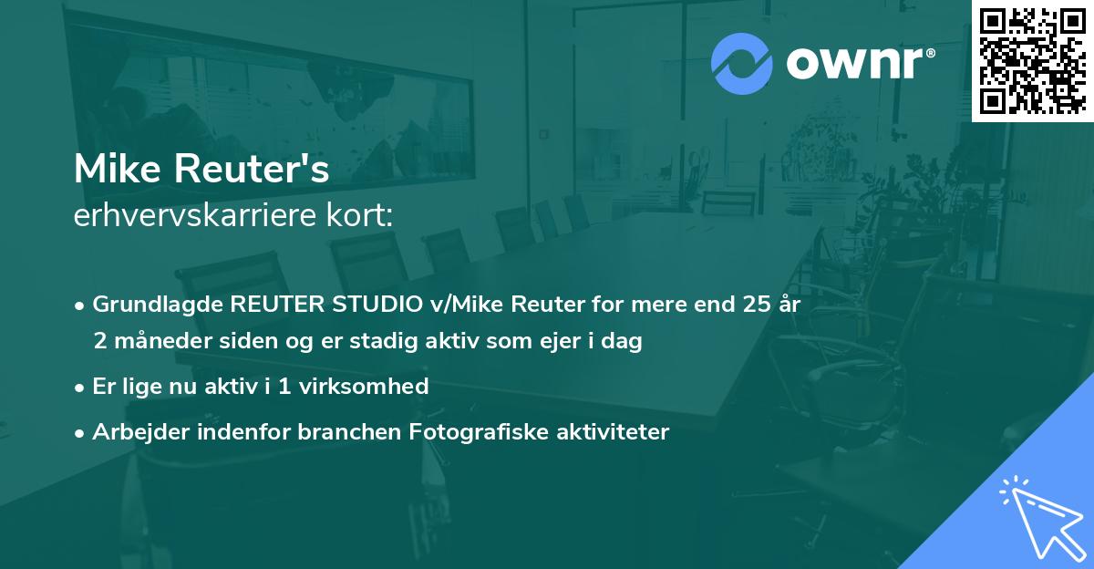 Mike Reuter's erhvervskarriere kort