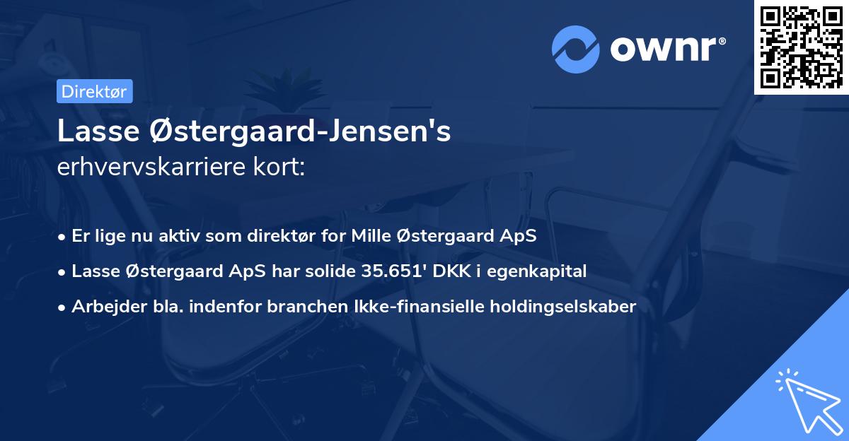 Lasse Østergaard-Jensen's erhvervskarriere kort