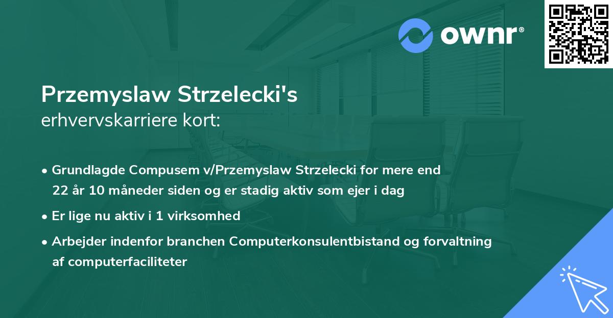 Przemyslaw Strzelecki's erhvervskarriere kort
