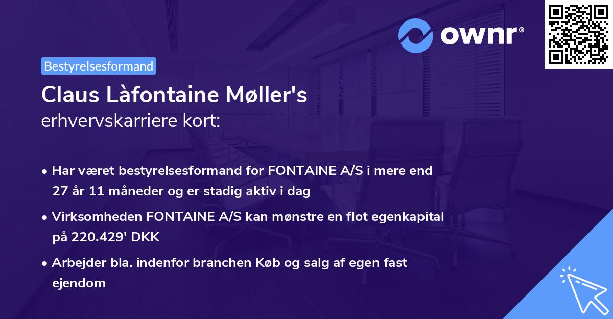 Claus Làfontaine Møller's erhvervskarriere kort