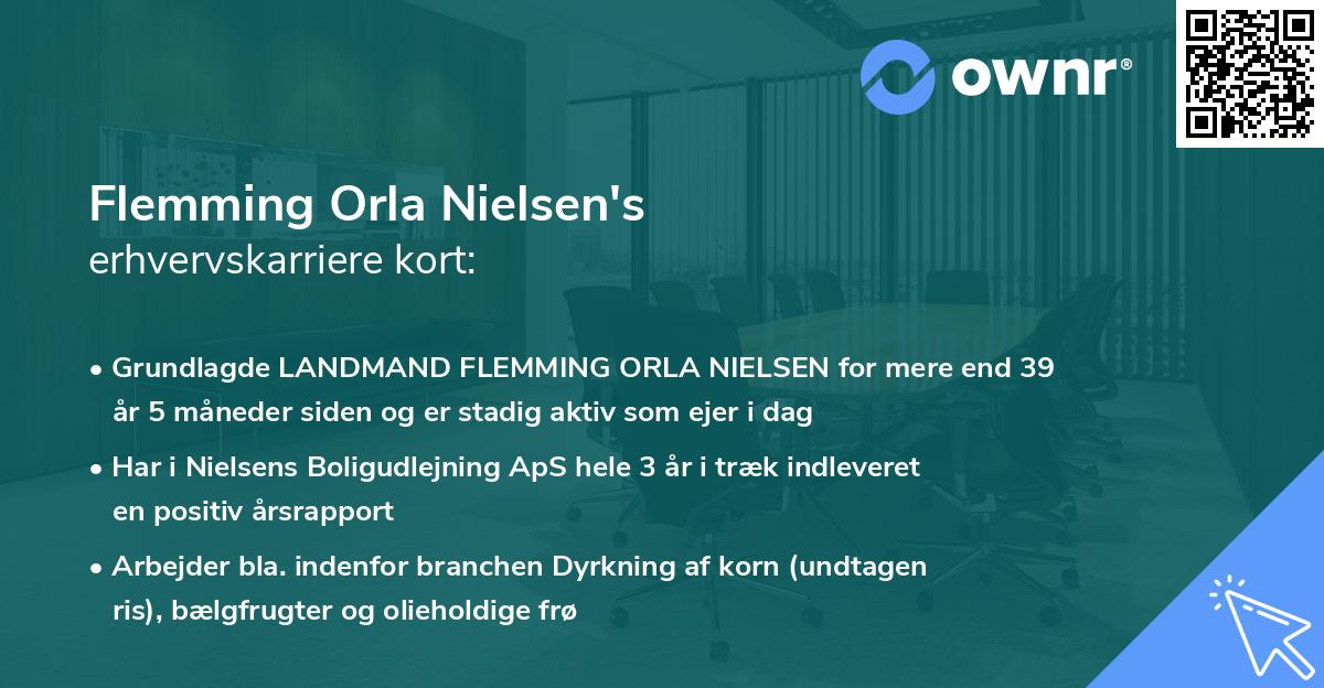 Flemming Orla Nielsen's erhvervskarriere kort