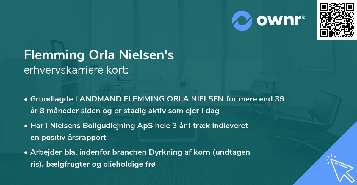 Flemming Orla Nielsen's erhvervskarriere kort