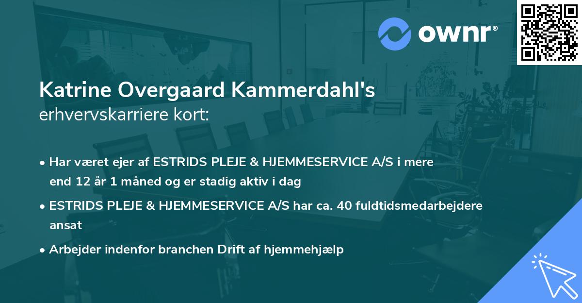 Katrine Overgaard Kammerdahl's erhvervskarriere kort