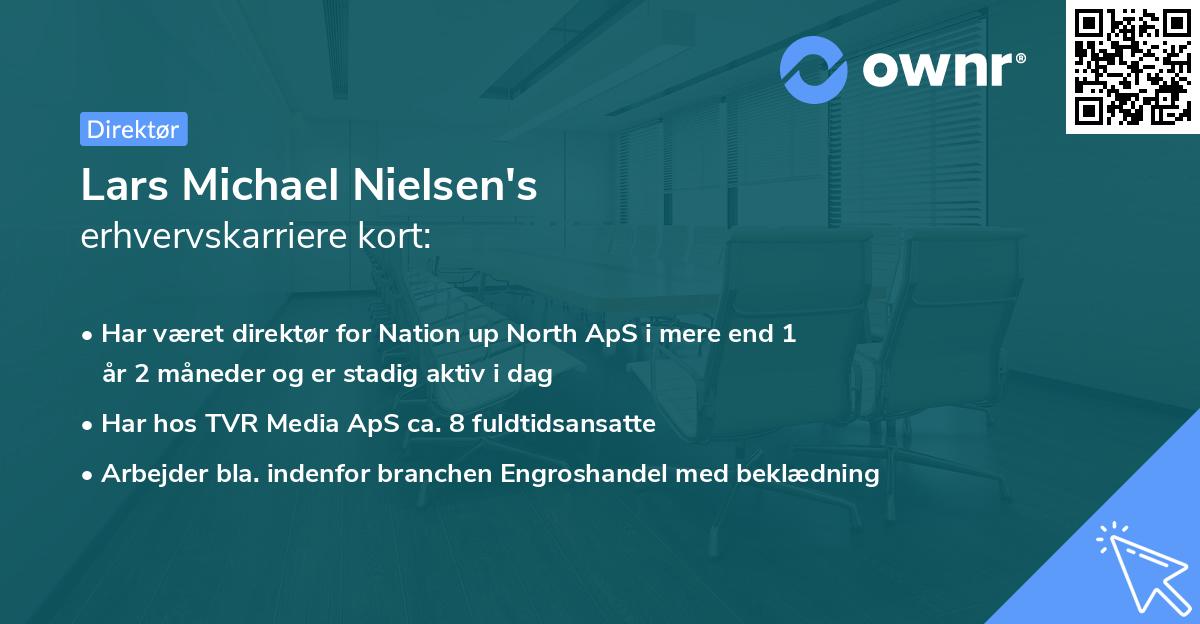 Lars Michael Nielsen's erhvervskarriere kort