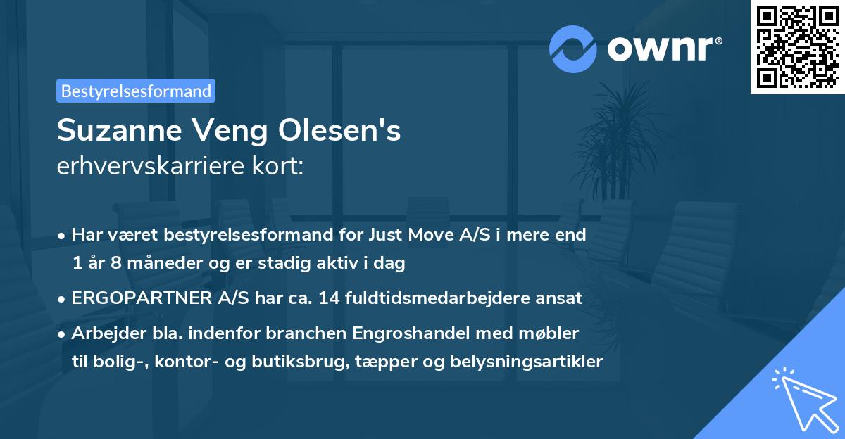 Suzanne Veng Olesen's erhvervskarriere kort