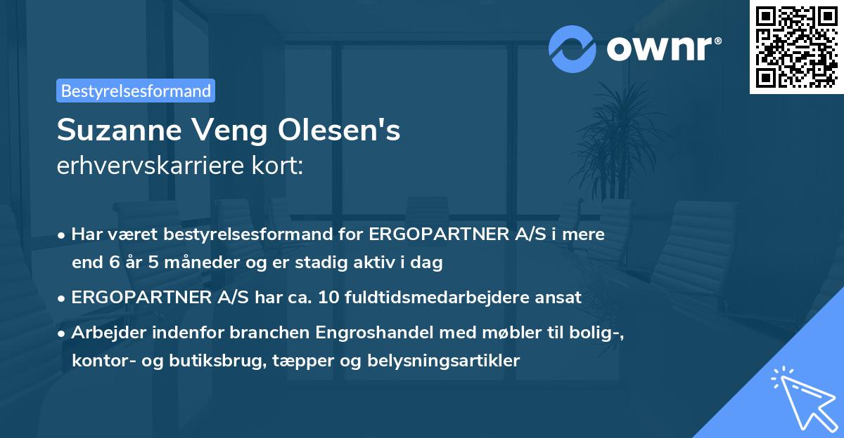 Suzanne Veng Olesen's erhvervskarriere kort