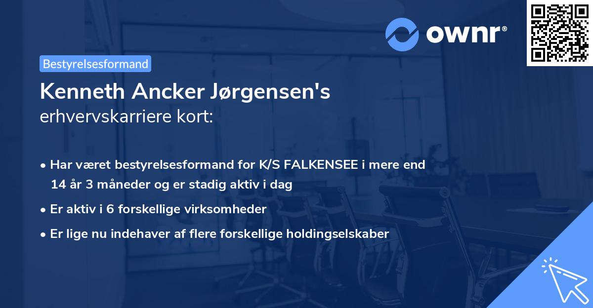 Kenneth Ancker Jørgensen's erhvervskarriere kort