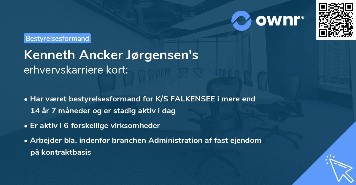 Kenneth Ancker Jørgensen's erhvervskarriere kort