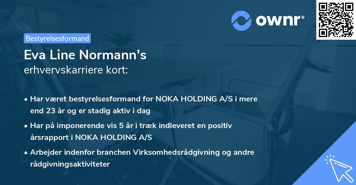 Eva Line Normann's erhvervskarriere kort