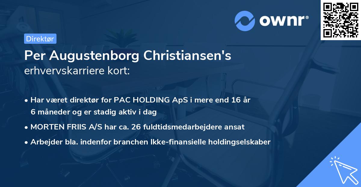 Per Augustenborg Christiansen's erhvervskarriere kort