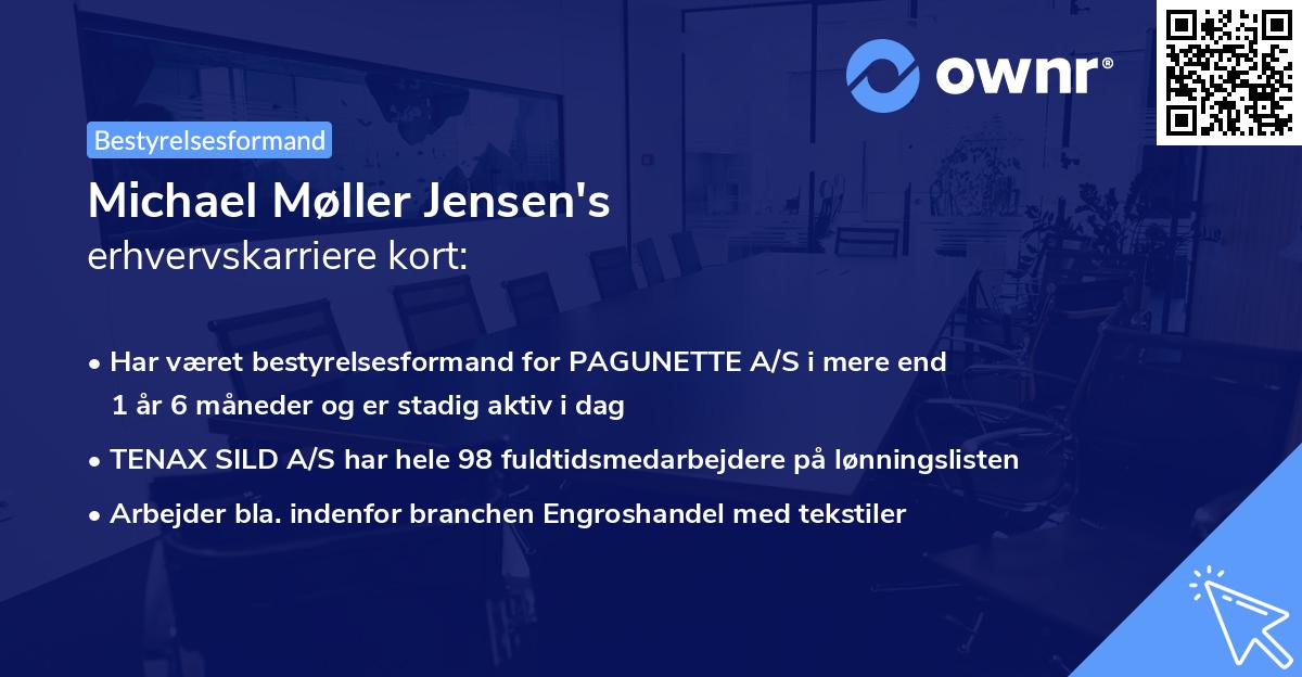 Michael Møller Jensen's erhvervskarriere kort