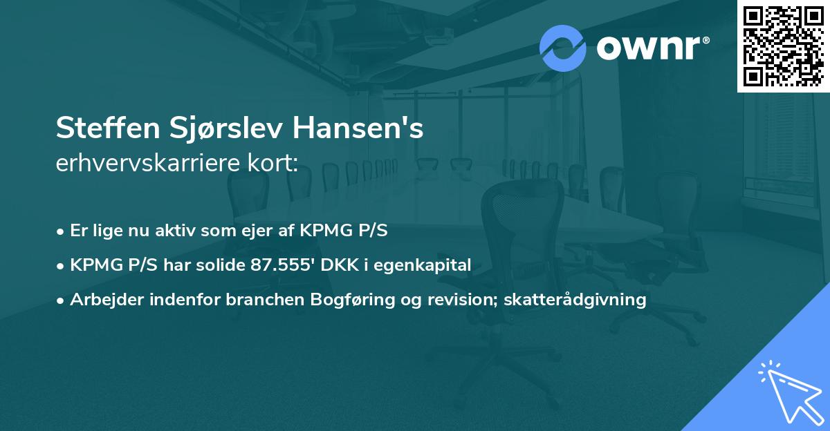 Steffen Sjørslev Hansen's erhvervskarriere kort