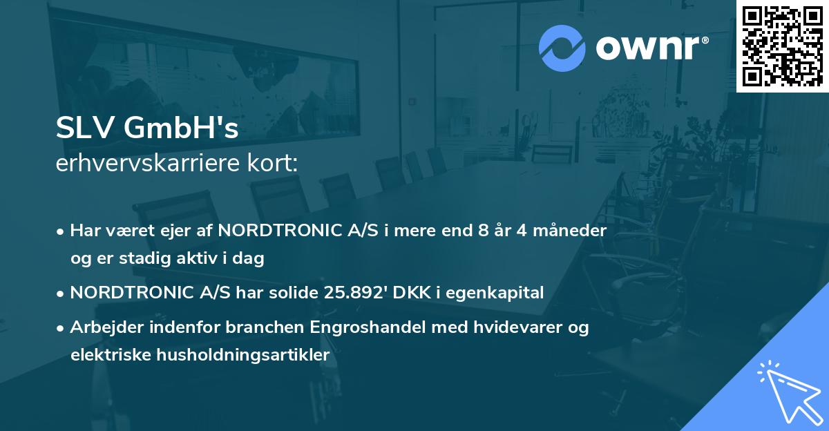 SLV GmbH's erhvervskarriere kort