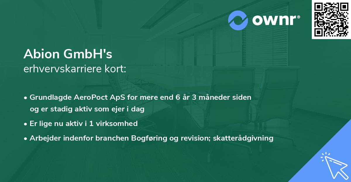 Abion GmbH's erhvervskarriere kort