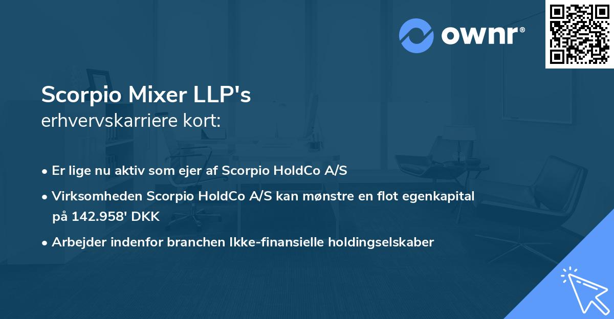 Scorpio Mixer LLP's erhvervskarriere kort