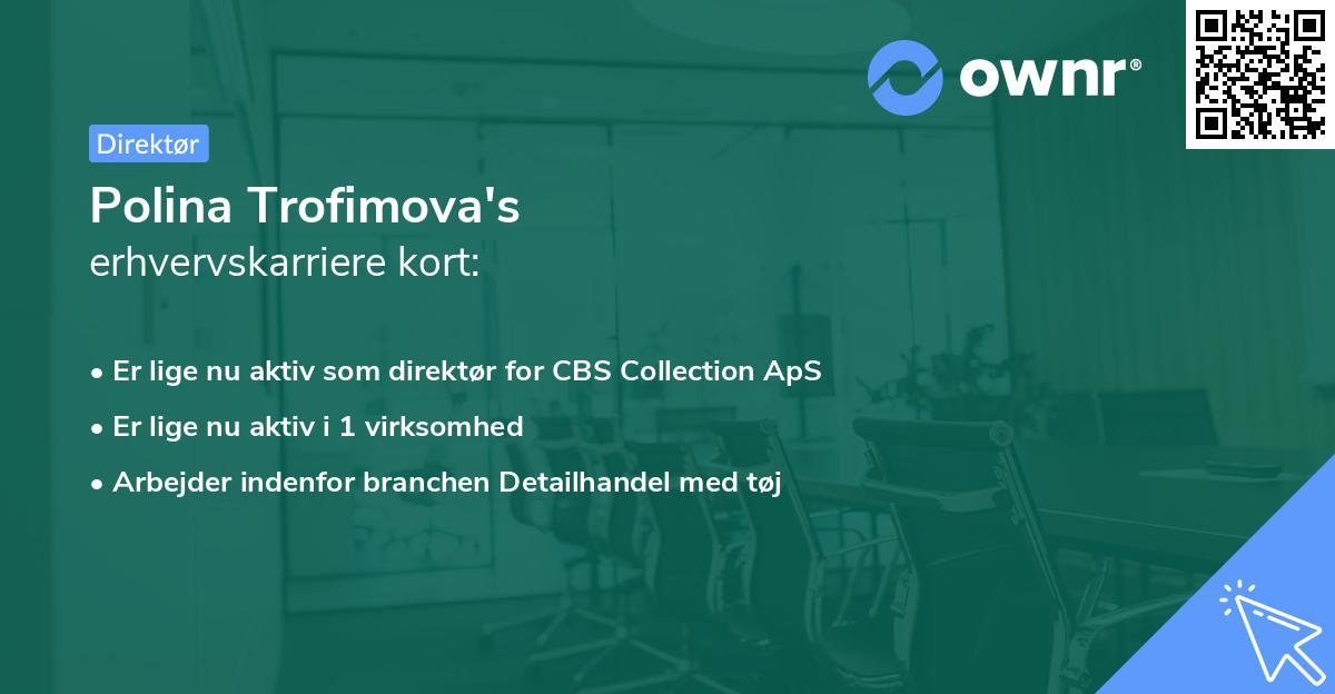 Polina Trofimova's erhvervskarriere kort