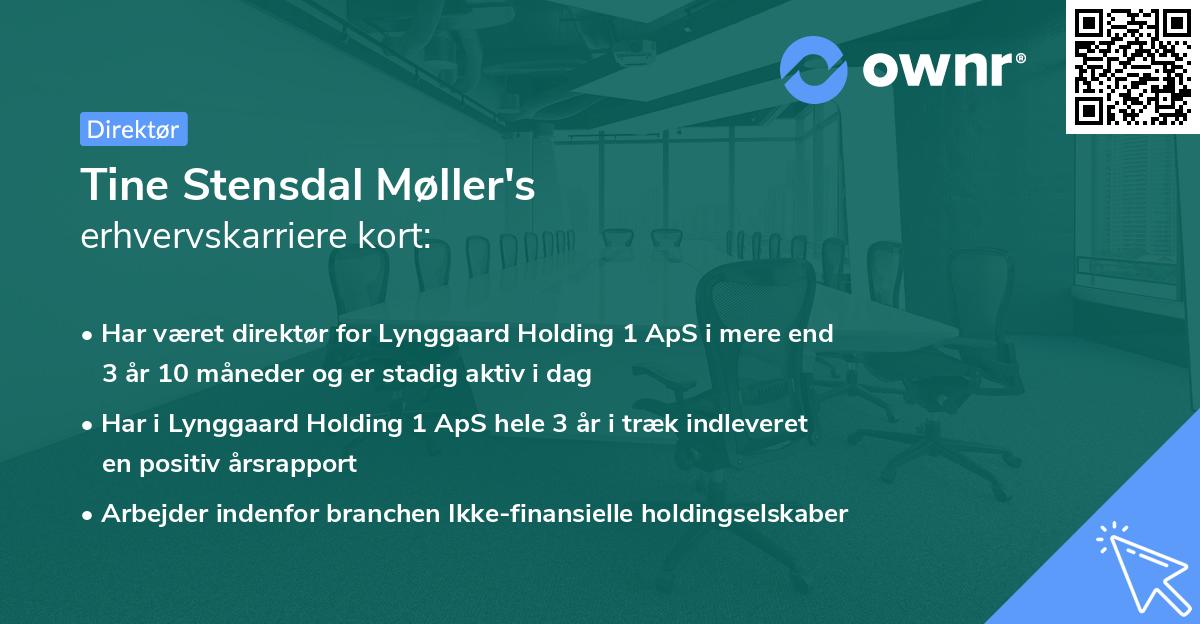 Tine Stensdal Møller's erhvervskarriere kort