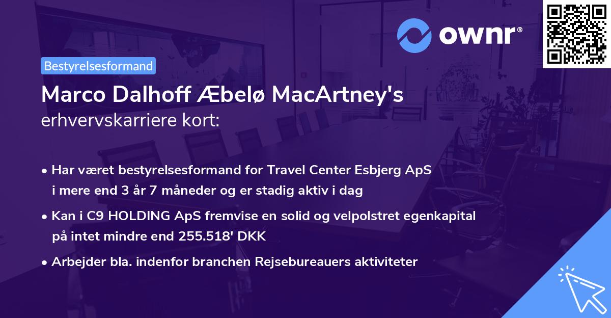 Marco Dalhoff Æbelø MacArtney's erhvervskarriere kort