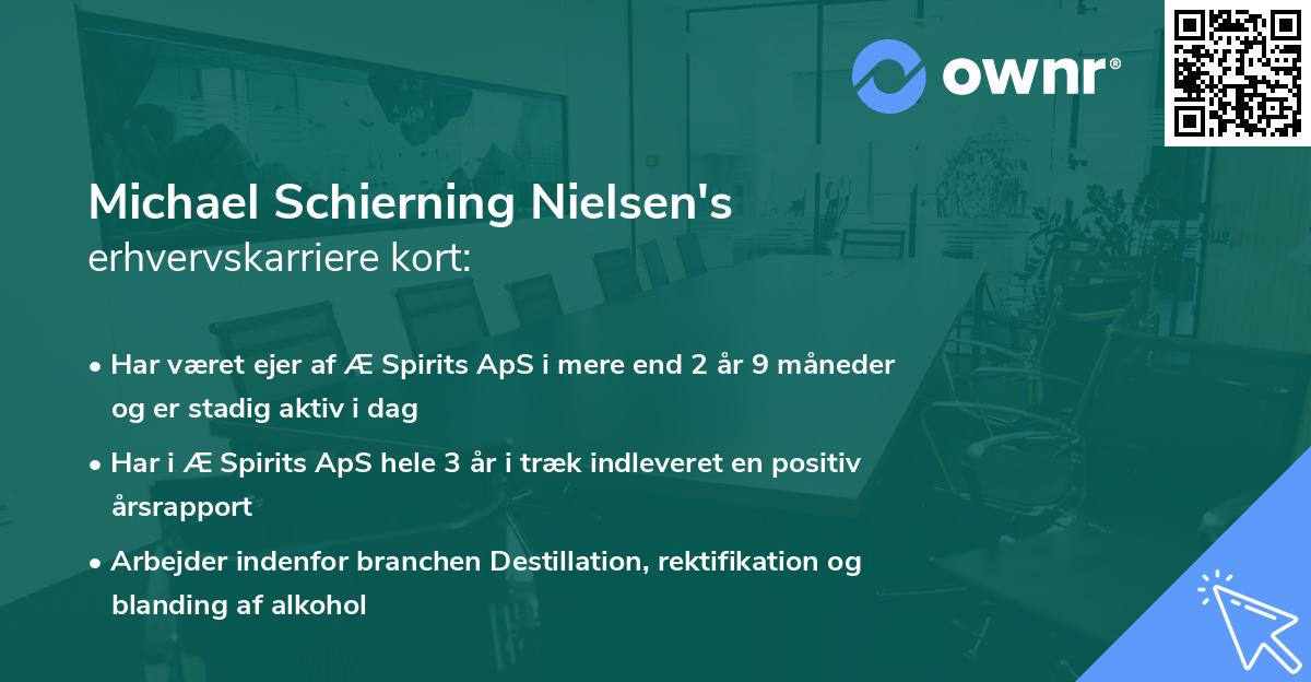 Michael Schierning Nielsen's erhvervskarriere kort