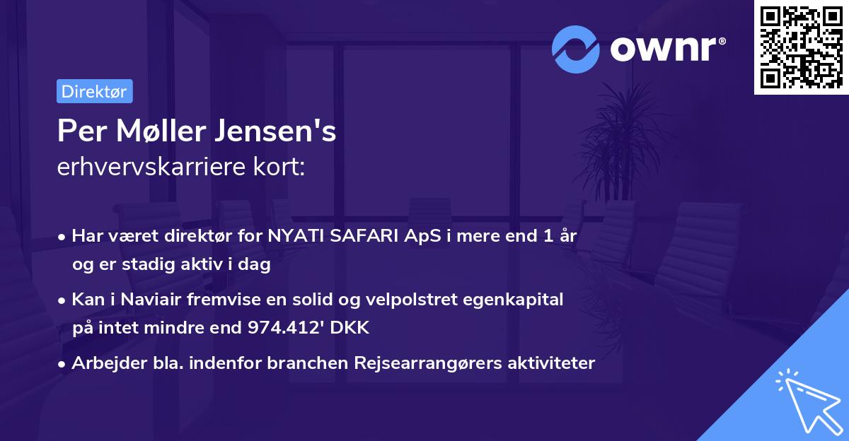 Per Møller Jensen's erhvervskarriere kort