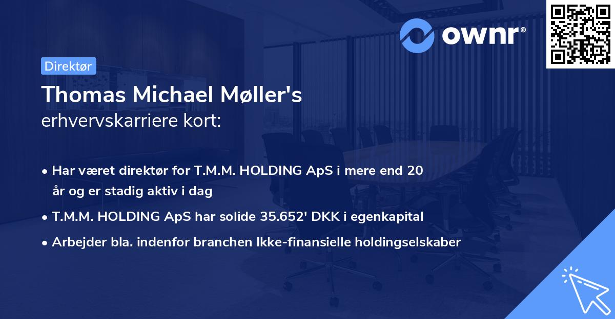 Thomas Michael Møller's erhvervskarriere kort