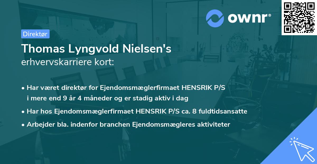 Thomas Lyngvold Nielsen's erhvervskarriere kort