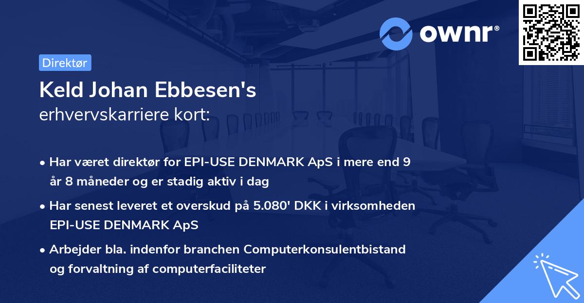Keld Johan Ebbesen's erhvervskarriere kort