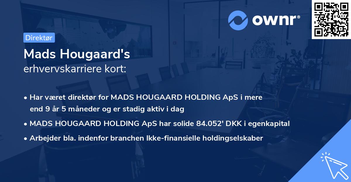Mads Hougaard's erhvervskarriere kort