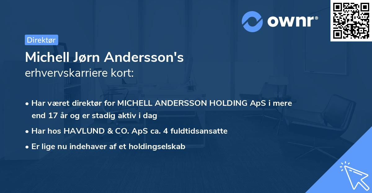 Michell Jørn Andersson's erhvervskarriere kort