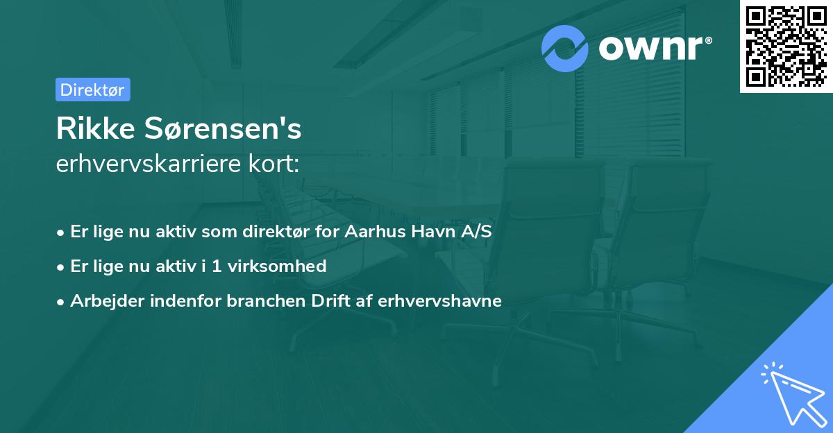 Rikke Sørensen's erhvervskarriere kort