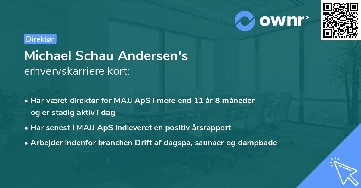 Michael Schau Andersen's erhvervskarriere kort
