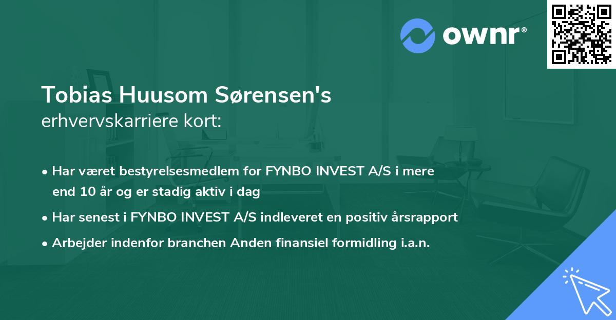 Tobias Huusom Sørensen's erhvervskarriere kort
