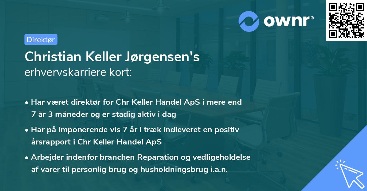 Christian Keller Jørgensen's erhvervskarriere kort