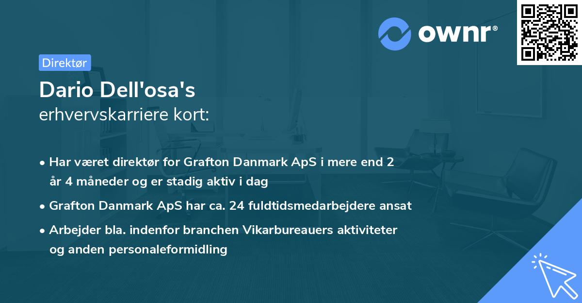 Dario Dell'osa's erhvervskarriere kort