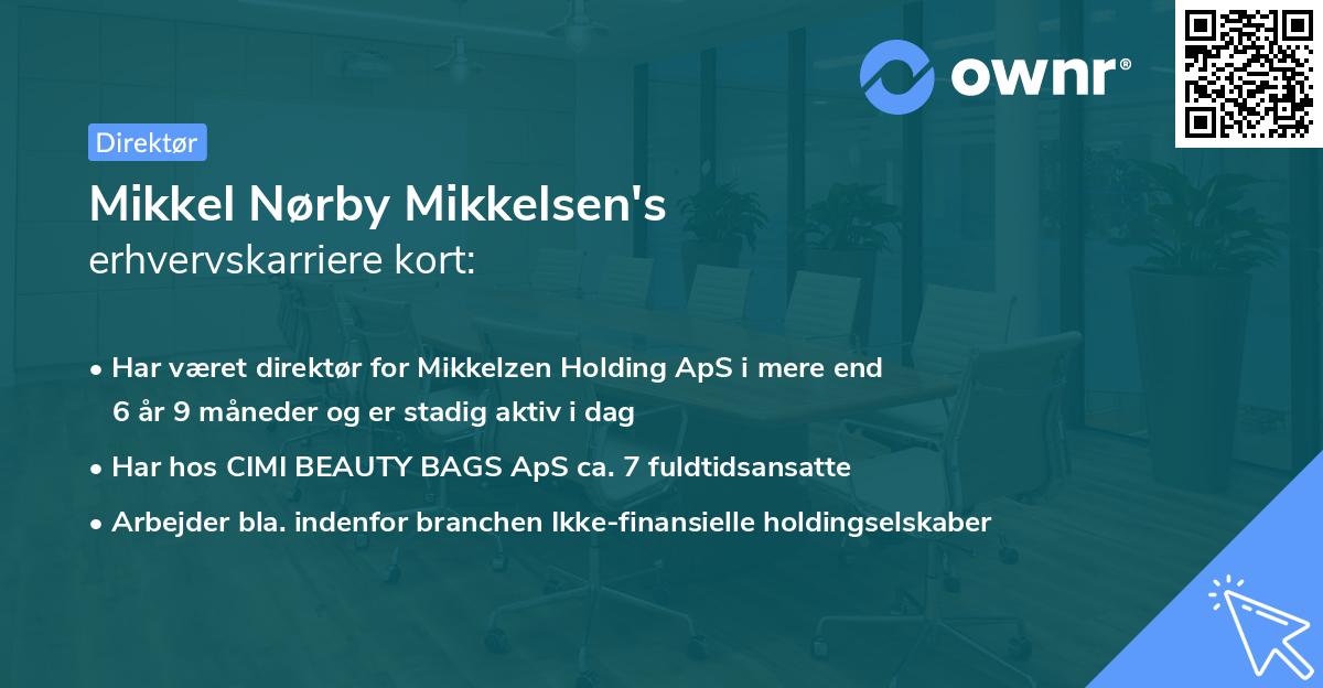 Mikkel Nørby Mikkelsen's erhvervskarriere kort