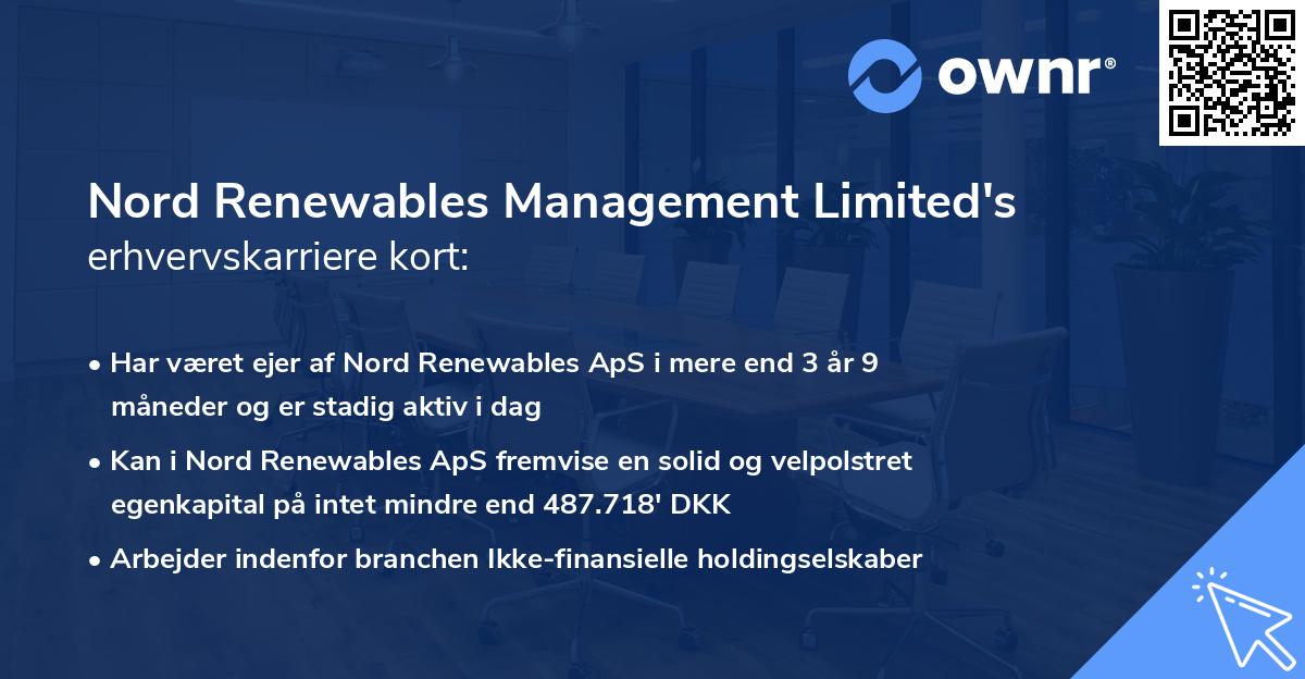 Nord Renewables Management Limited's erhvervskarriere kort