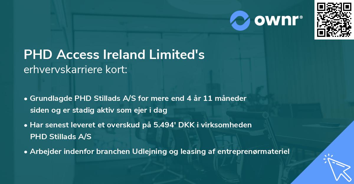 PHD Access Ireland Limited's erhvervskarriere kort