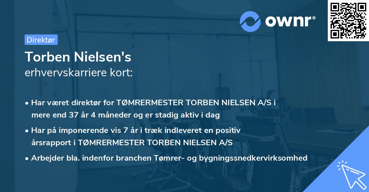 Torben Nielsen's erhvervskarriere kort