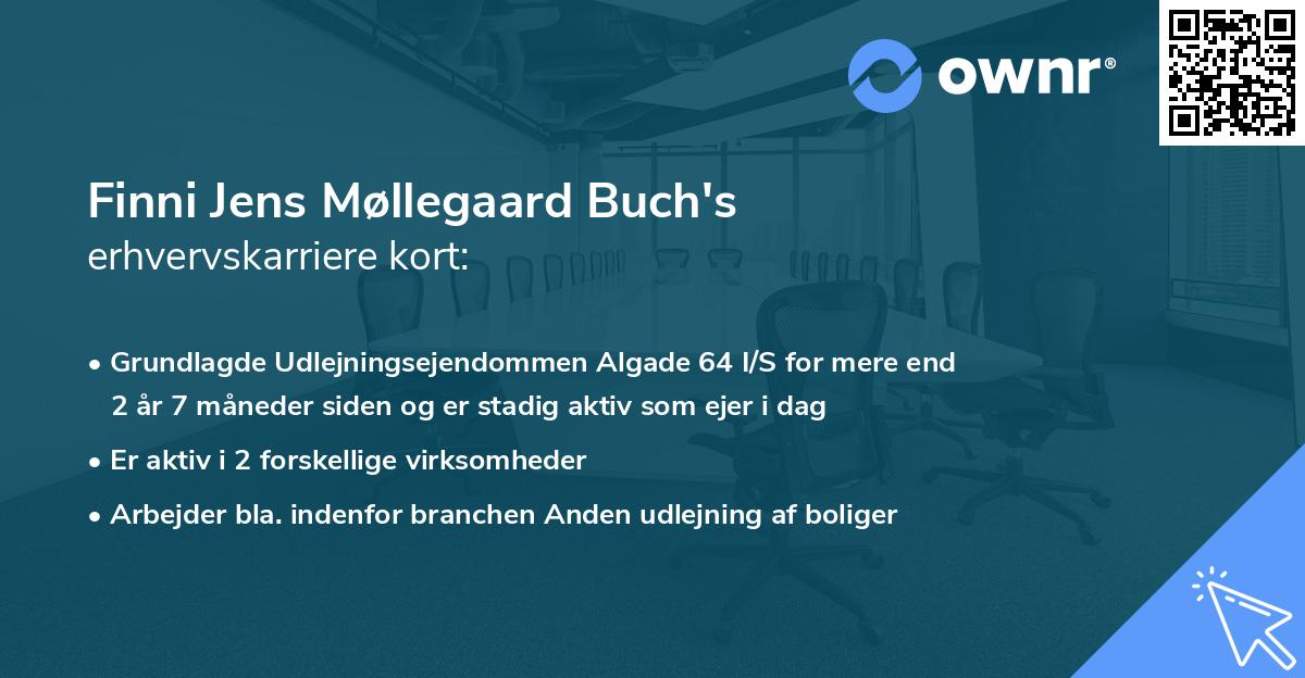 Finni Jens Møllegaard Buch's erhvervskarriere kort