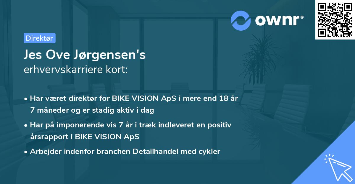 Jes Ove Jørgensen's erhvervskarriere kort
