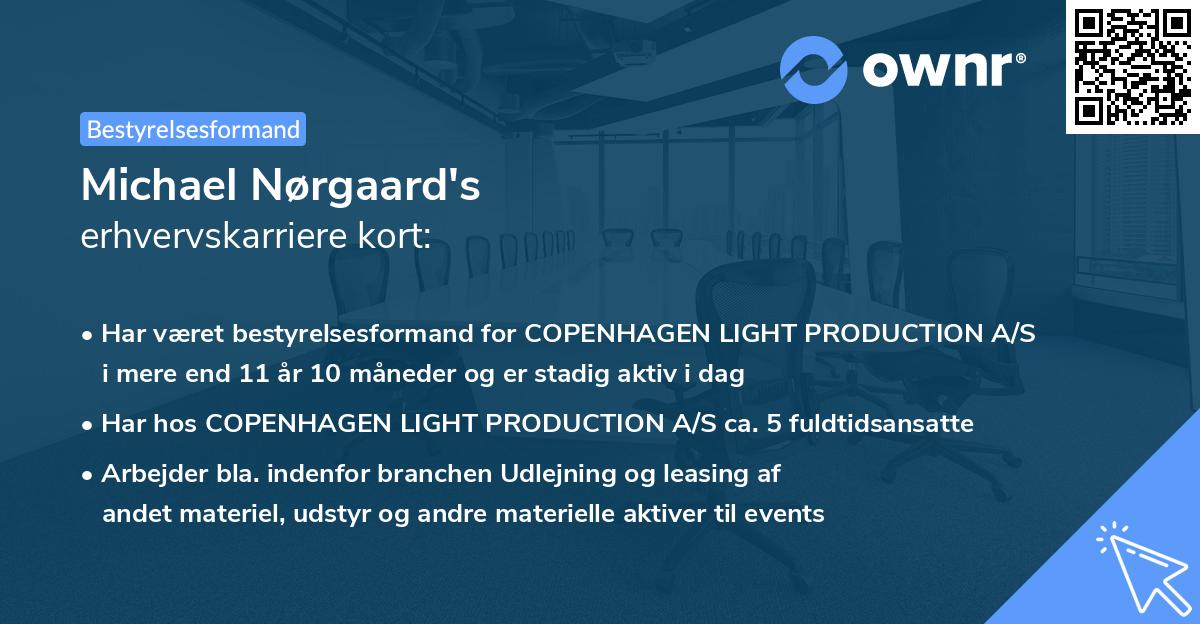 Michael Nørgaard's erhvervskarriere kort