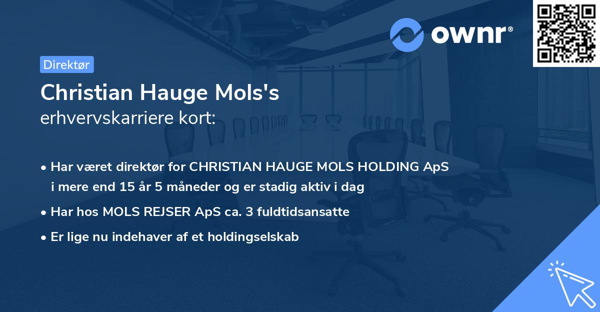 Christian Hauge Mols's erhvervskarriere kort