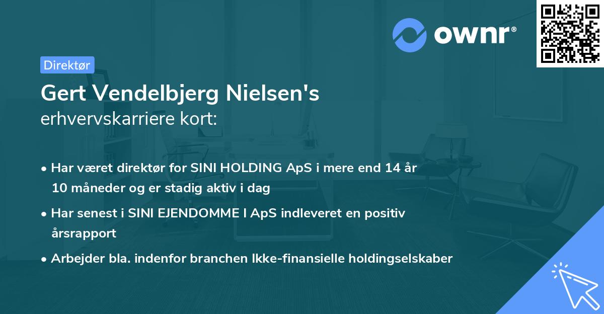 Gert Vendelbjerg Nielsen's erhvervskarriere kort
