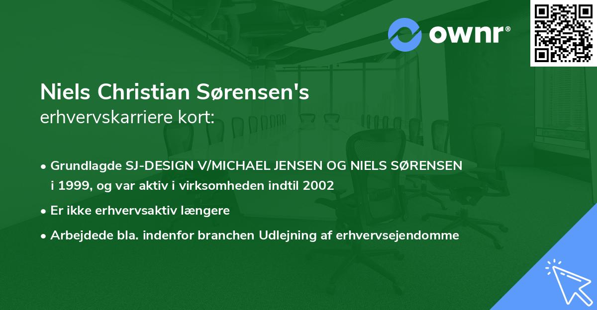 Niels Christian Sørensen's erhvervskarriere kort