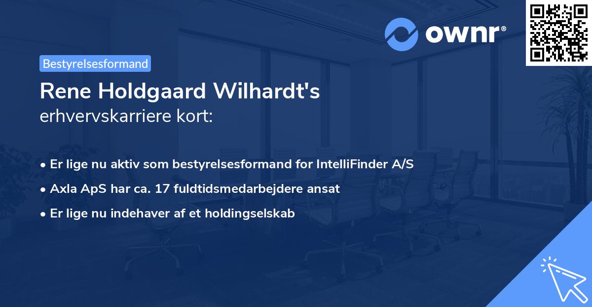 Rene Holdgaard Wilhardt's erhvervskarriere kort