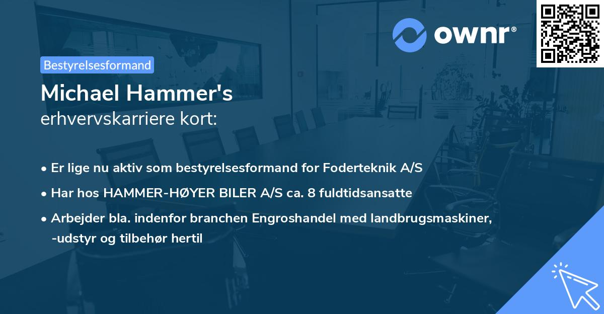 Michael Hammer's erhvervskarriere kort