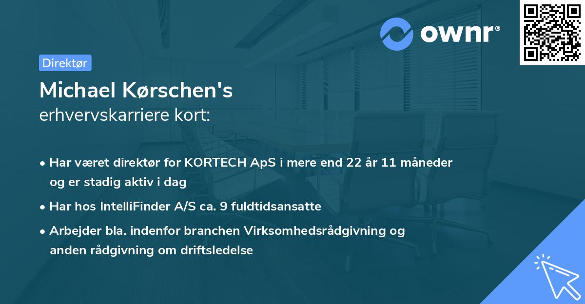 Michael Kørschen's erhvervskarriere kort