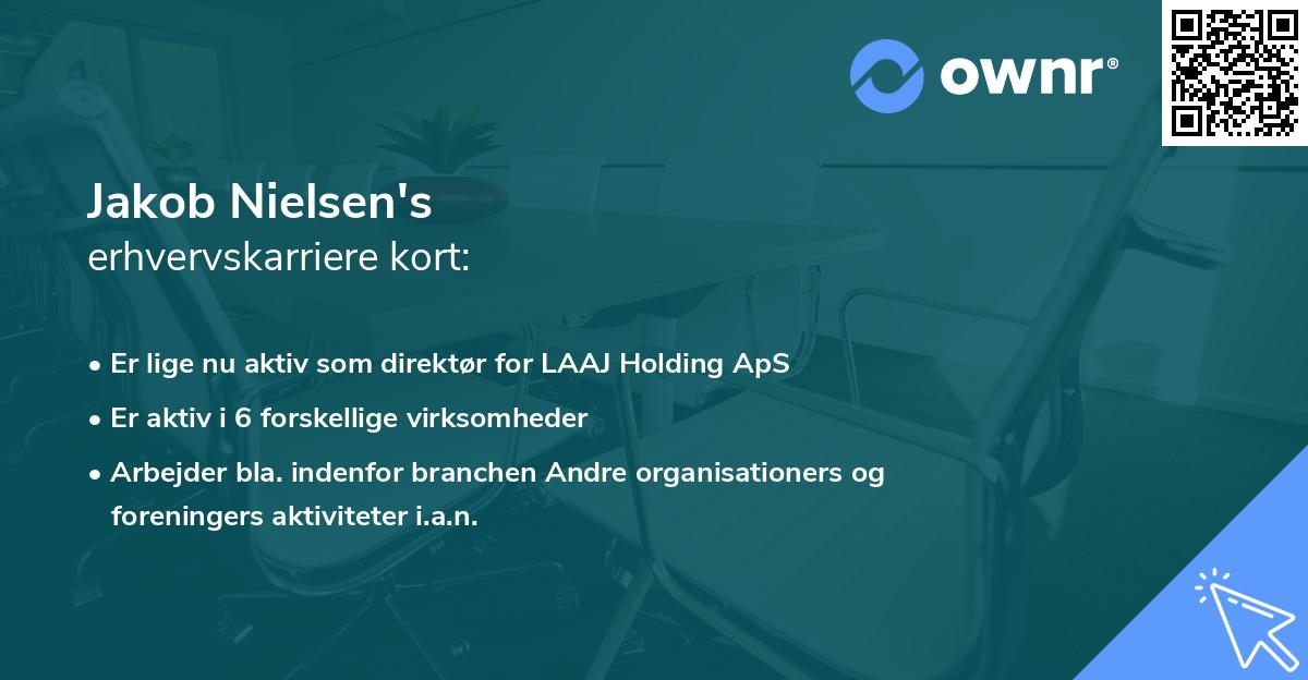 Jakob Nielsen's erhvervskarriere kort