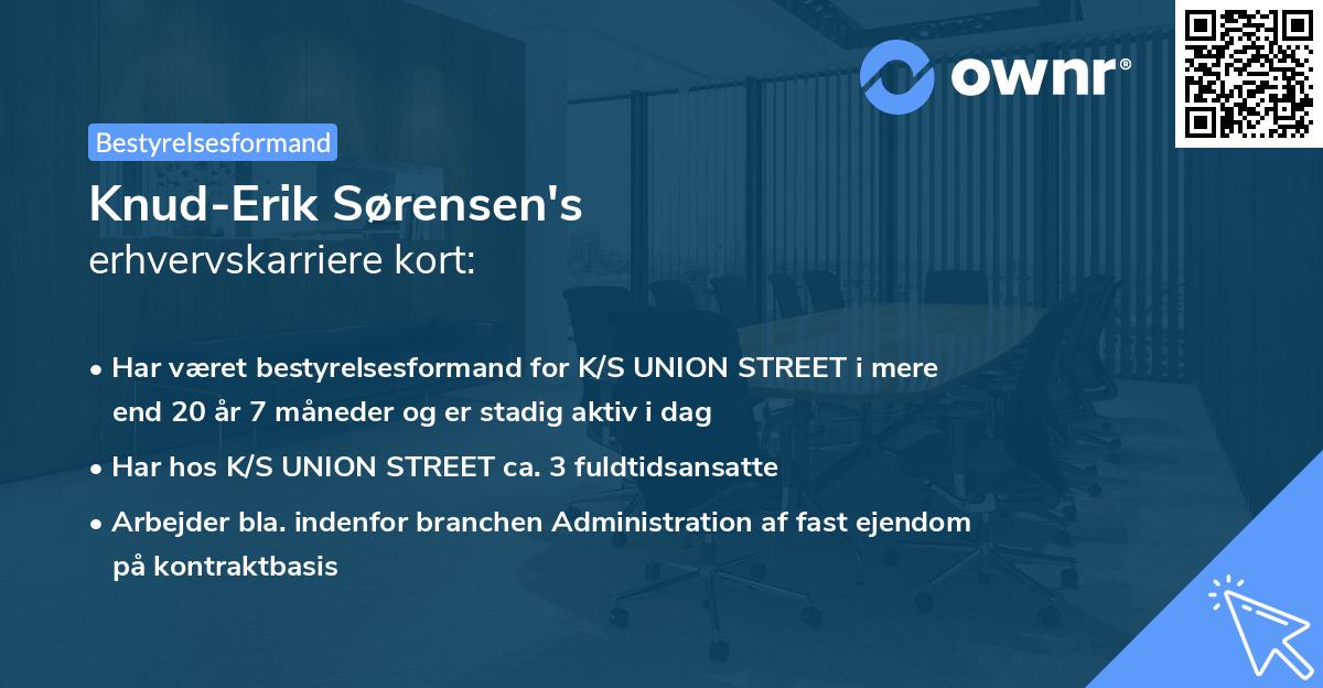 Knud-Erik Sørensen's erhvervskarriere kort